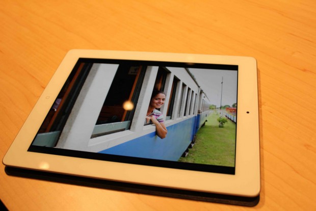 Hands on mit dem iPad 3 (Foto: Florian Weidhase/SFT)